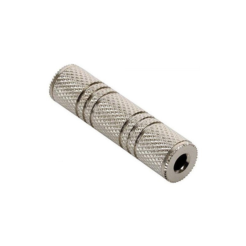 REY 3.5mm Stereo Audio 3.5mm Stereo Double Jack Metallic Female