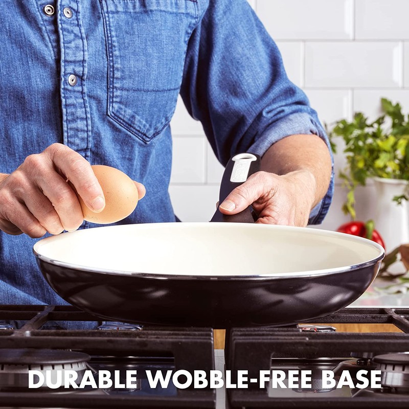 GreenPan Rio Healthy Ceramic Nonstick 10" Frying Pan Skillet, PFAS-Free,