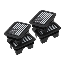 ABOOFAN 4pcs RAM Bed Rail Stake Pocket Covers Weatherproof Hole Plugs for Models Durable Construction for Improved Cargo Management and Easy Installation