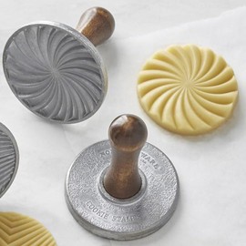 TAMUME Heavy Cast Geometric Cookie Stamp Set of 3