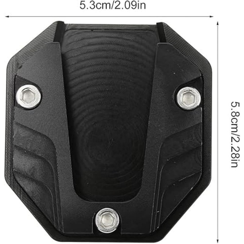 Motorcycle Kickstand Plate, Universal Aluminium Alloy Motorcycle Side Stand Plate