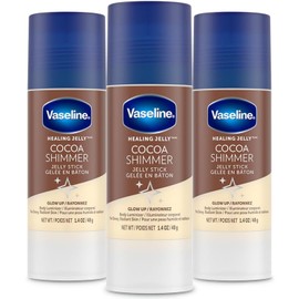 Vaseline Unilever Vaseline Cocoa Shimmer Jelly Stick GLOW UP Body Luminizer For Dewy Radiant Skin 1.4 oz - 3 Count