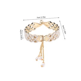 minkissy 2pcs Rhinestone Hair Clips: Sparkly Ponytail Holders Metal Claw Clips Decorative Hair Accessories For Women Party Daily