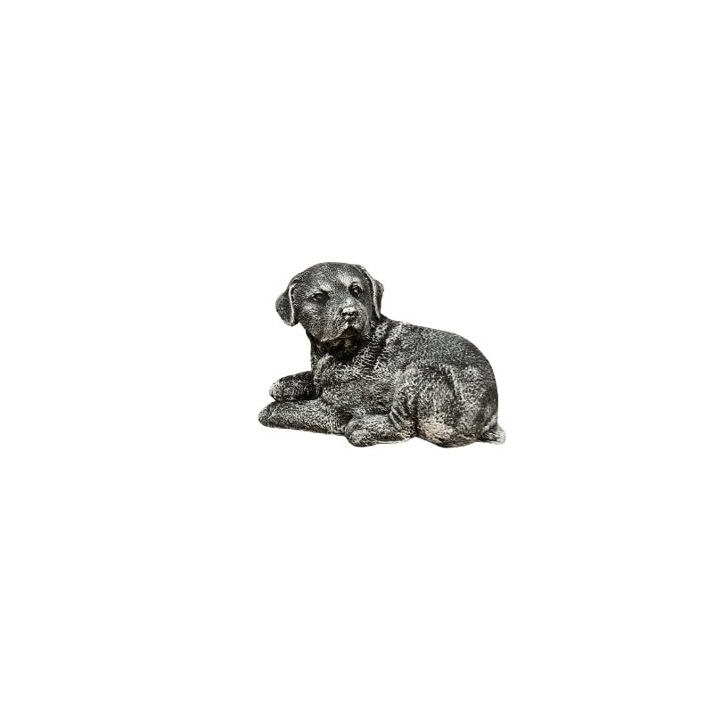 Generisch Labrador Retrivier Dog Figurine, Decoration, Dog Statue in Grey,