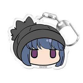 Yurucamp Face Stamp Key Chain Rin Shima High Bocce Ver.