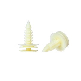 Aintier 50 Pcs Car Retainer Clips, Plastic Fasteners Kit Fender Rivets Kits Auto Push Pin Yellow