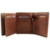 Visconti Mens VICENZA ITALIAN Leather Wallet in TAN Gift Boxed