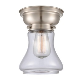 Innovations 623-1F-SN-G192-LED Bellmont 1 Light 8 inch Flush Mount, Brushed Satin Nickel