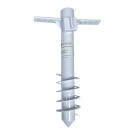 UV-Blocker Heavy Duty Beach Umbrella Anchor, Sand Umbrella Holder with 5 Spiral Screw Sand Anchor Stand Safe for Strong Winds