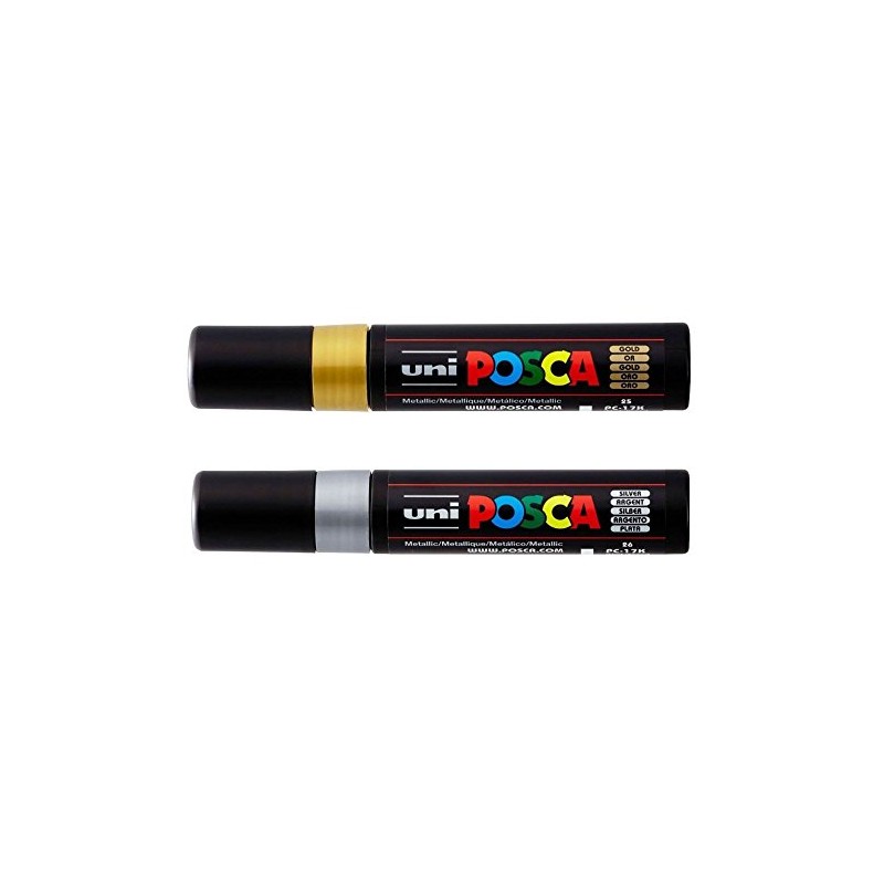 Uni Posca 17mm Chisel Tip PC-17K - Color: Black