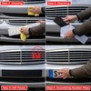 Frameless Velcro Number Plate Holder, for Two Number Plates, Provides