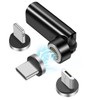 HESKUL 540° Rotate USB C Magnetic Adapter 3 in 1