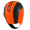 ORCA Neoprene Swimming Cap, Unisex, Orange / Black, Size L/XL