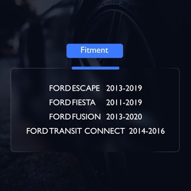OXCANO 2-PC Intake & Exhaust Engine Variable Valve Timing (VVT) Solenoid Compatible with Ford Escape 2013-2019, Fusion 2013-2020, Transit Connect 2014-2016, Fiesta 2011-2019, 1.5L 1.6L