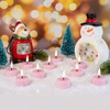 Eywamage Pink Flameless Wax Tealights with Remote Timer, Flickering LED
