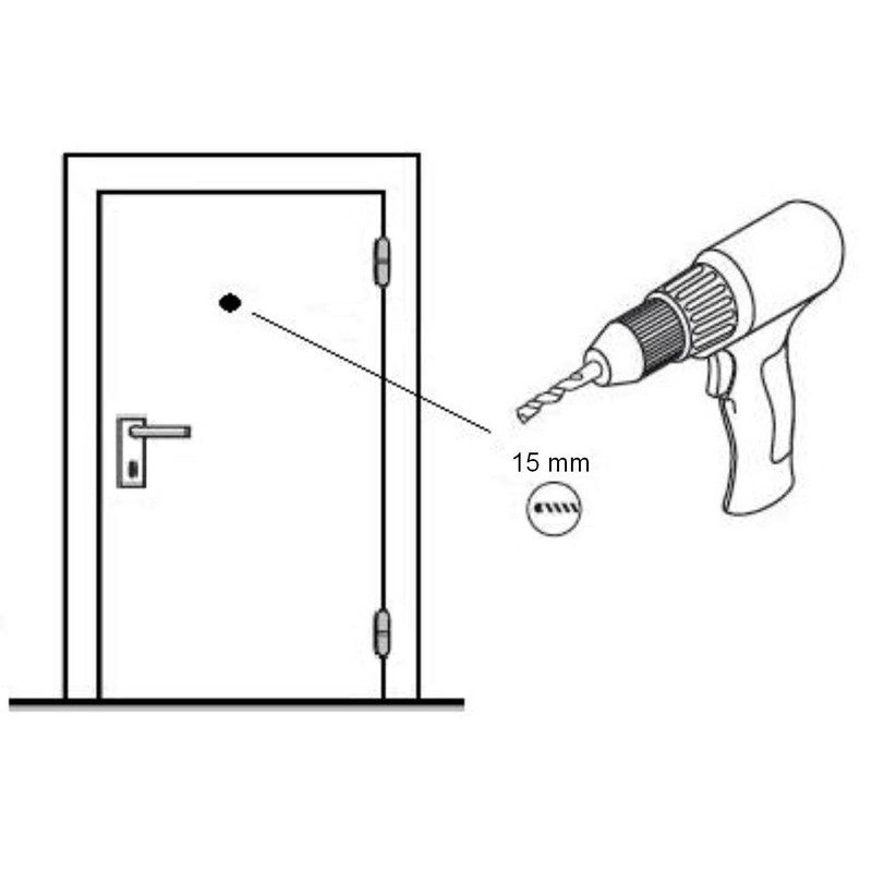 ABUS 45240 Door Peephole Type 2200 G SB Brown