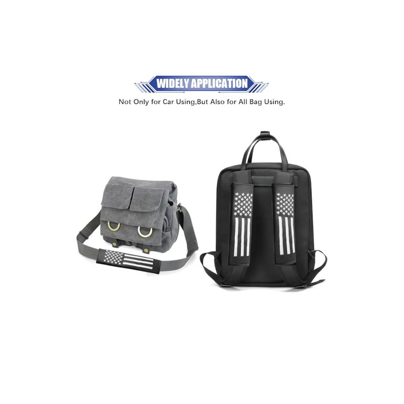 JDDRY 2PC Soft Carbon Fiber Seat Belt Covers with USA