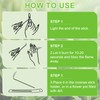 SHOPPGO Citronella Incense Sticks, Incense Sticks Set with Holder, for