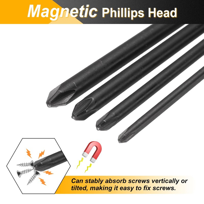 sourcing map #2 Phillips Screwdriver Bit PH2 1/4" Hex Shank