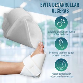 OrtoPrime Pack of 2 Heel Protectors - Pressure Sore Cushions for Feet & Elbows - Heel Protectors for Bed Sores and Pressure Sores - Orthopaedic Anti-Decubitus Mattress - Heel Pressure Relief.