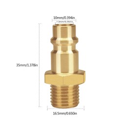 Compressed Air Coupling 1/8 AG Coupling Compressed Air Coupling 1/8 Inch Brass Coupling Plug Male Thread Female Thread Coupling Socket Hose Plug Valve Socket Thread Plug