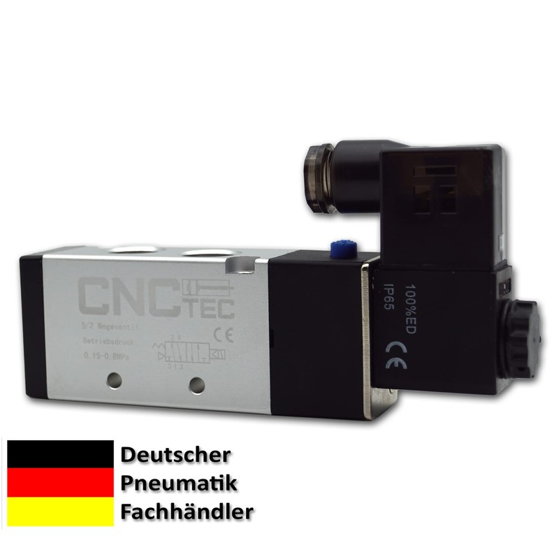 Pneumatic Valve Solenoid Directional Valve 5/2 Way 3/8 Inch (5/2