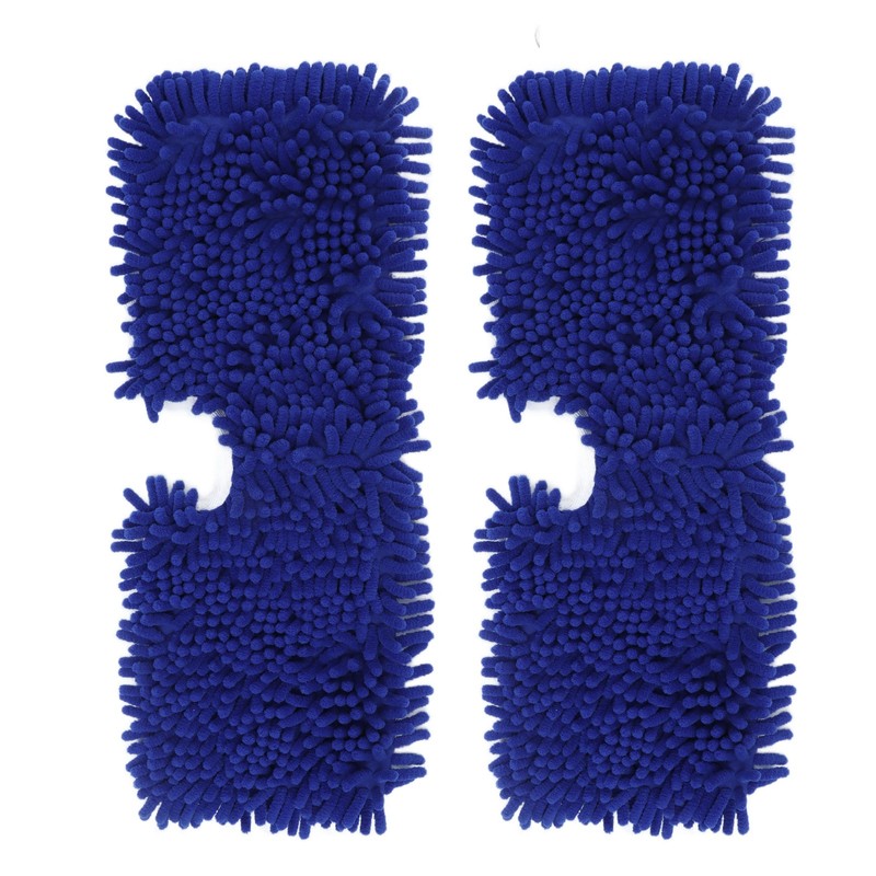 2PCS Mop Head Pad Microfiber Mop Replacement Pad Washable Reusable