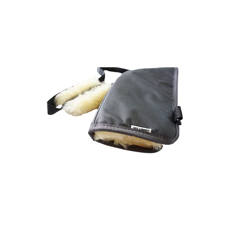MILABERT Genuine Medical Sheepskin Elbow Protector | Wool Elbow Protector