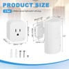 MECCANIXITY 2Pcs Motion Sensor Switch with Plug-in Motion Activated Light
