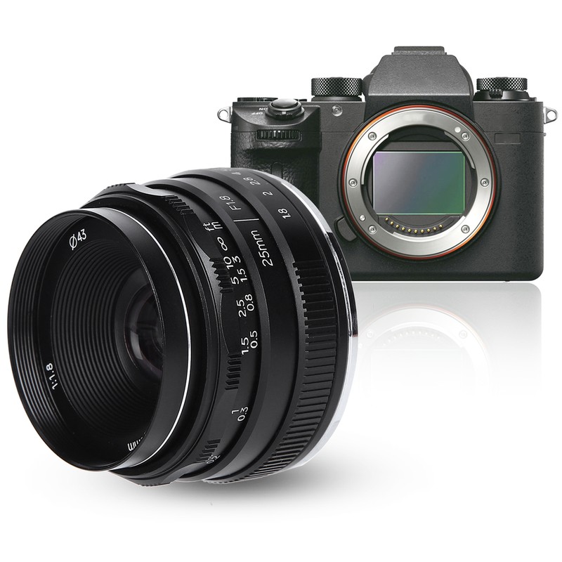 NEWYI 25mm F1.8 E Mount Large Aperture Small Wideangle Portrait