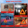 MAOPINER 3 Pack Emergency Warning Triangles, Roadside Safety Triangle with