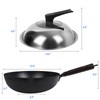 Souped Up Recipes 12.5 Inch Carbon Steel Wok For Electric,