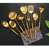 Gold Kitchen Utensils Set, Standcn 9 PCS 304 Stainless Steel