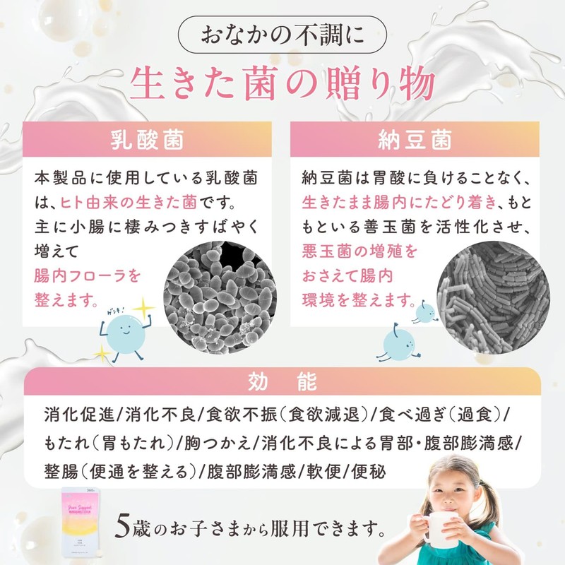 [指定医薬部外品] ピュアサポート 整腸消化錠 [乳酸菌 糖化菌 配合 整腸剤] [腸活 腸内フローラ改善] 便秘