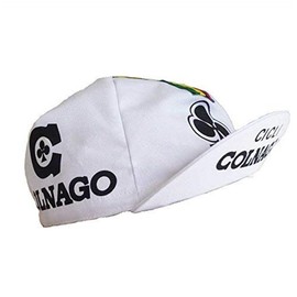 Retro cycle team cap Vintage fixie Colnago Cicli White