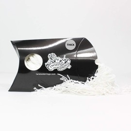 Twisted Stringz Yo-Yo Strings - Polyester - Solid Thick YoYo String - 100 Pack (White)