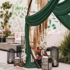 LINXTAR Wedding Arch Draping Fabric 1 Panel 30'' x 18FT