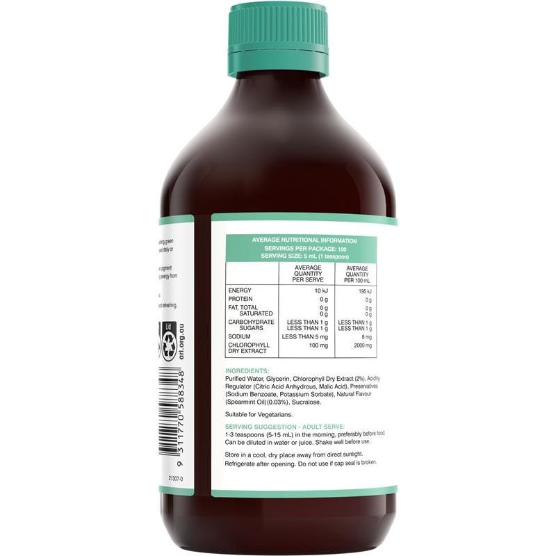 Swisse Chlorophyll Spearmint Flavour 500ml