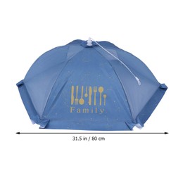 OSALADI 1 Pc Vegetable Cover Mesh Tent Bell Tent Fold up Table Tent for Camping Outdoor Tent Dome Tent Outdoor Umbrellas Foldable Table Store Table Umbrella Dish Tent Food Steel Tablecloth