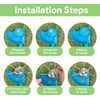 2Pack 6 inch Steel Wire Weed Brush Cutter Trimmer Head