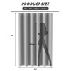 AmazerBath Extra Long Shower Curtain Liner, Grey Shower Liner 84