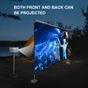 Projection Screen 120 inch, Washable 16:9 Foldable Anti-Crease Portable Projector