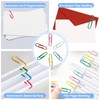 GUTE Office Clips Set 250Pcs Assorted Paper Binder Clips Push