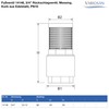 VARIOSAN Foot Valve 14146, 3/4 Inch Check Valve, Brass, Stainless