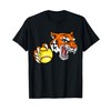 Tiger Softball Animal Cartoon Character T-Shirt