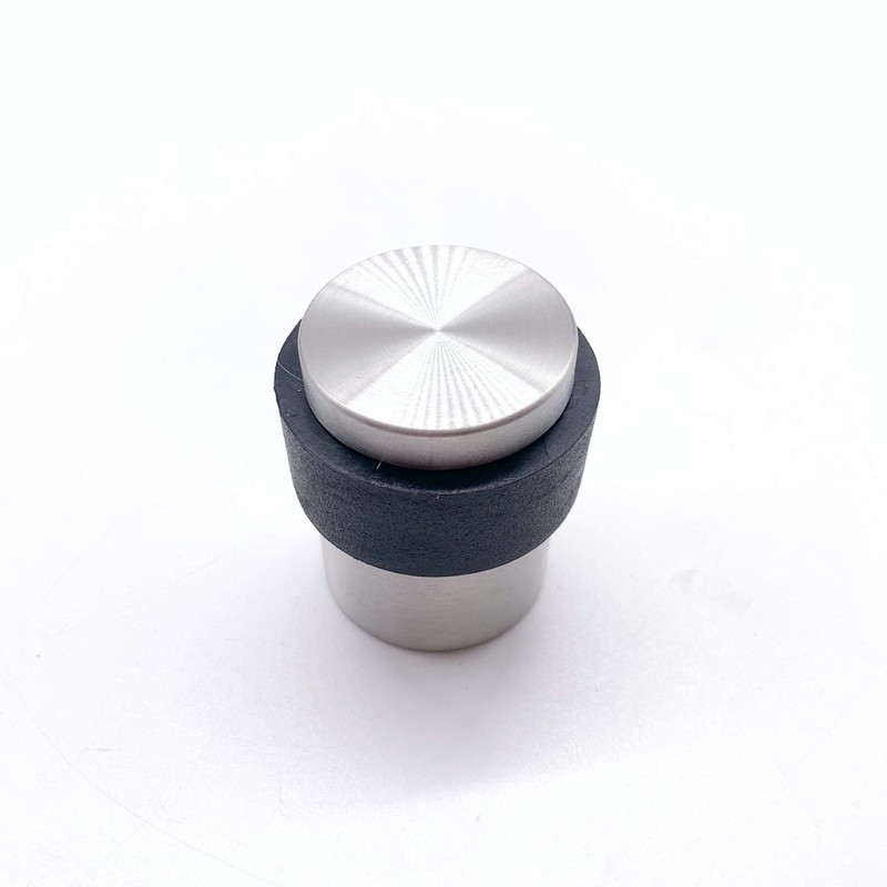 Door Stop Floor Mounted Concealed Fixing Flat Top Satin Stainless