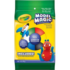 Crayola Model Magic Craft Pack, Modeling Clay Alternative, 7oz (232407)
