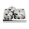Stainless Steel Nail Powder Holder Thickening Sturdy Dustproof Smooth Surface