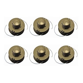 Baricus Replacement spools nylon threads nylon spools in practical pack of 6 for cordless grass trimmer QV90162