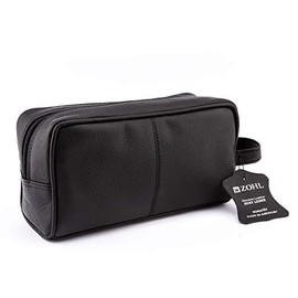 ZOHL Classic Leather Travel Toiletry Bag Medium Made in Germany
